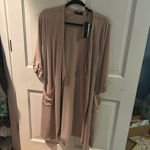 NWT Tahari Long Drape Lightweight Layer